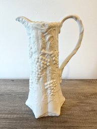 Basic Porcelain White Vase Pitcher