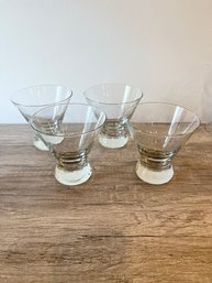 4 Martini Glasses