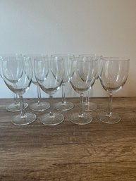 Set Of 8 Wine Glasses (hexagon Stem)