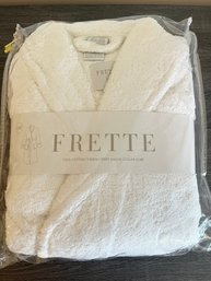 NEW! Frette 100% Cotton Turkish Terry Shawl Collar Robe S/m