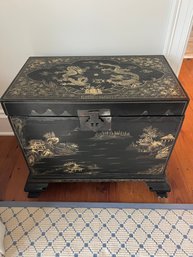 Vintage Hand Painted Asian Chest