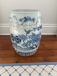 Blue And White Ceramic Garden Stool