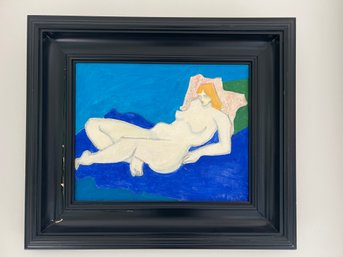 Nude Painting Oil On Canvas By Listed Artist Sally Michel Avery