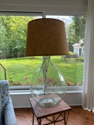 Large Glass Jug Lamp