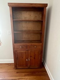 Pine Step Back Cupboard