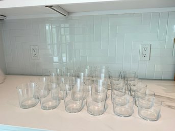 Large Lot Of Drinking Glasses 3 Sizes