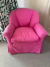 Beautifully Upholstered Pink Arm Chair