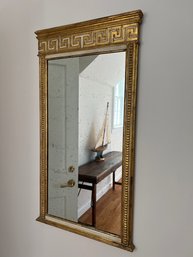 Italian Greek Key Gold Gilt Mirror