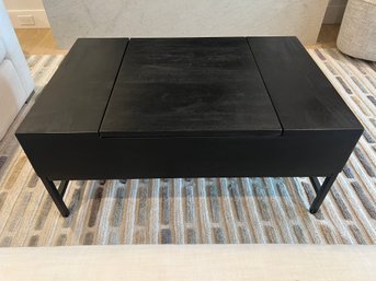 Black Coffee Table With Lift Top & Storage