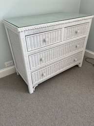 White Wicker Chest Of Drawers