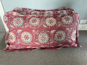 Pair Of Pillows In Fabric Monica Pink Geranium By Peter Dunham