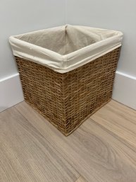 12'sq Woven Waste Basket With Liner (1 Of 3)