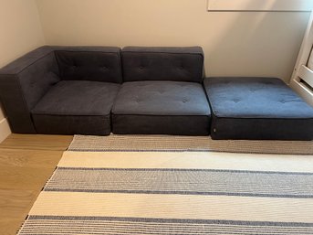 Pottery Barn Teen Blue Lounge 3 Piece Sectional