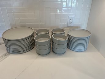 36-piece West Elm Aaron Probyn Plastic Dinnerware Set