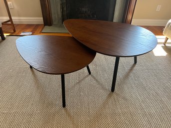 Pair Of Modern Nesting Coffee Tables