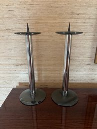 Modern Mirrored Candle Holders