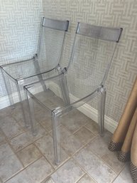 Pair Of Kartell La Marie Transparent Chairs