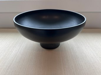 CB2 Black Ceramic Decorative Bowl