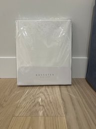 Kassatex White Queen Fitted Sheet New In Package (1 Of 2)