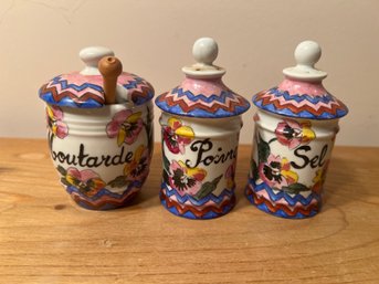 Three Piece Limoges France Porcelain Set