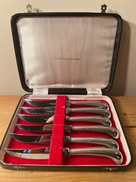 Set Of Six Hammacher Schlemmer Steak Knives