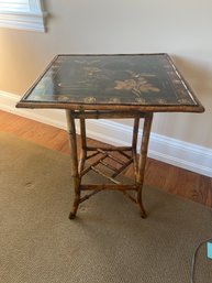 Vintage Bamboo Side Table