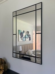 Black Squares Trim Decorative Mirror