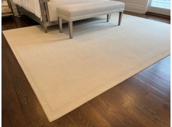 CREAM COLORED AREA RUG  9X13'