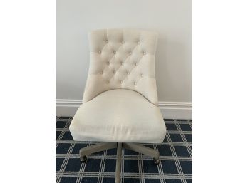 Pottery Barn Upholstered Desk Chair On Wheels