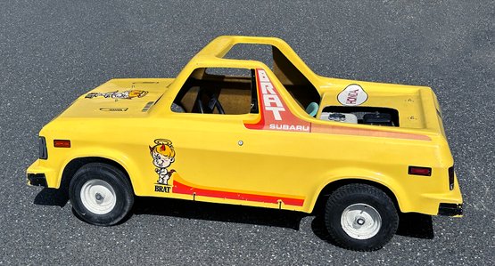 Vintage 1978 Subaru Brat Go-Kart - In Yellow - Ultra Rare