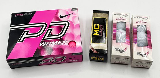 Brand New Ladies Golf Balls - 1 Dozen Nike Power Distance, 3 Sleeves (Pinnacle, MC)
