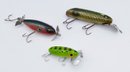 Set Of 3 Vintage Fishing Lures - Includes A Fred Arbogast Jitterbug