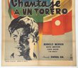 Vintage 1963 Mexican One-Sheet Movie Poster - CHANTAJE A UN TORERO - Linen Backed