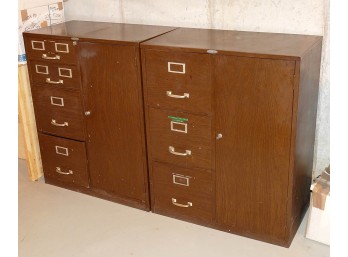 Pair Of Vintage Cole-Steel File/Record Storage Systems