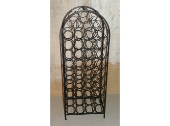 Arthur Umanoff Wrought Iron 39-Bottle Wine Rack