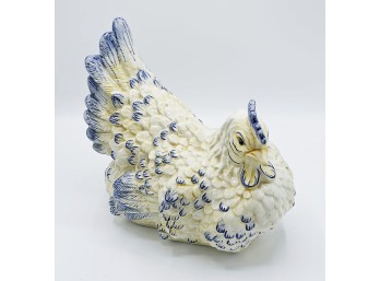 Hand Painted Ceramic Hen