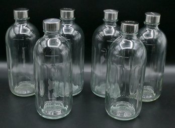 6 Aarke Ribbed Glass Bottles For Their Carbonator Pro Machine - Cost $198 ($32.95/ea)