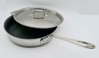 All-Clad 11 Inch Non-Stick Fry/Saute Pan - With Lid -  In Excellent Condition