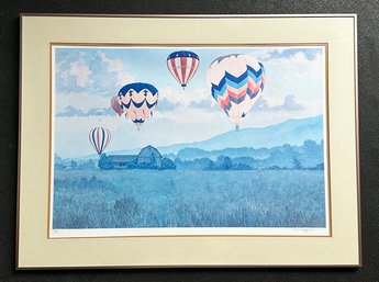 Noel Daggett Lithograph - Hot Air Ballooning - Signed & Numbered