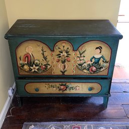 Early 19th C. Hand Painted Blanket Chest