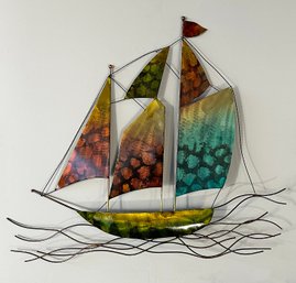 Metal Boat Wall Decorative Piece