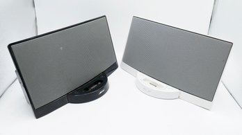 Two Bose SoundDock Digital Music Systems - In White & Black
