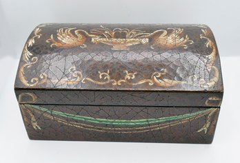 Hand Painted Textured Wooden Trinket / Jewelry Box