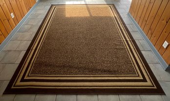 Ottomanson Turkey Low Pile Nylon Rug With Non-Slip Backing - Washable - 7'10' X 9'10'