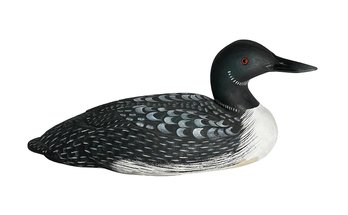 Briley Co. Carved Wooden Decoy - Loon Duck