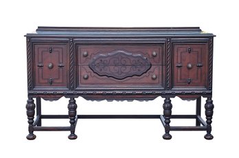 Jacobean Carved Wooden Buffet / Sideboard