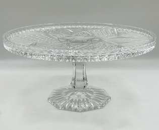 Crystal Footed Cake Plate