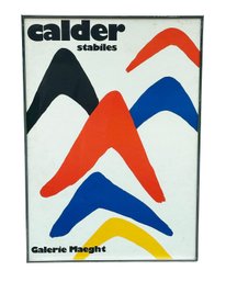 Alexander Calder Lithograph Poster 'Stabiles' - Galerie Maeght (1971)