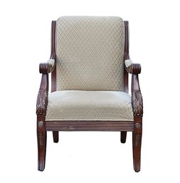 Najarian Furniture Carved And Upholstered Noeclassical Armchair