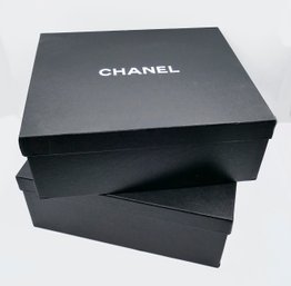 2 Authentic Chanel Boot Boxes - Made In Italy - Boxes Only